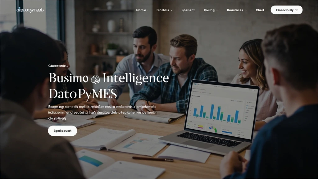 Equipo de una PyME revisando dashboards de DatosPyMES en una reunión de directorio